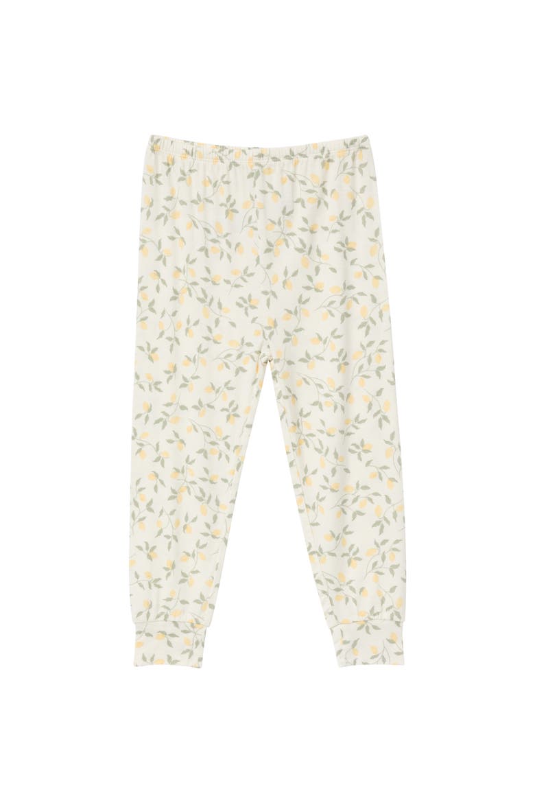 Snug Fit 4-Piece Pajama Set, Alternate, color, Lemon Vine