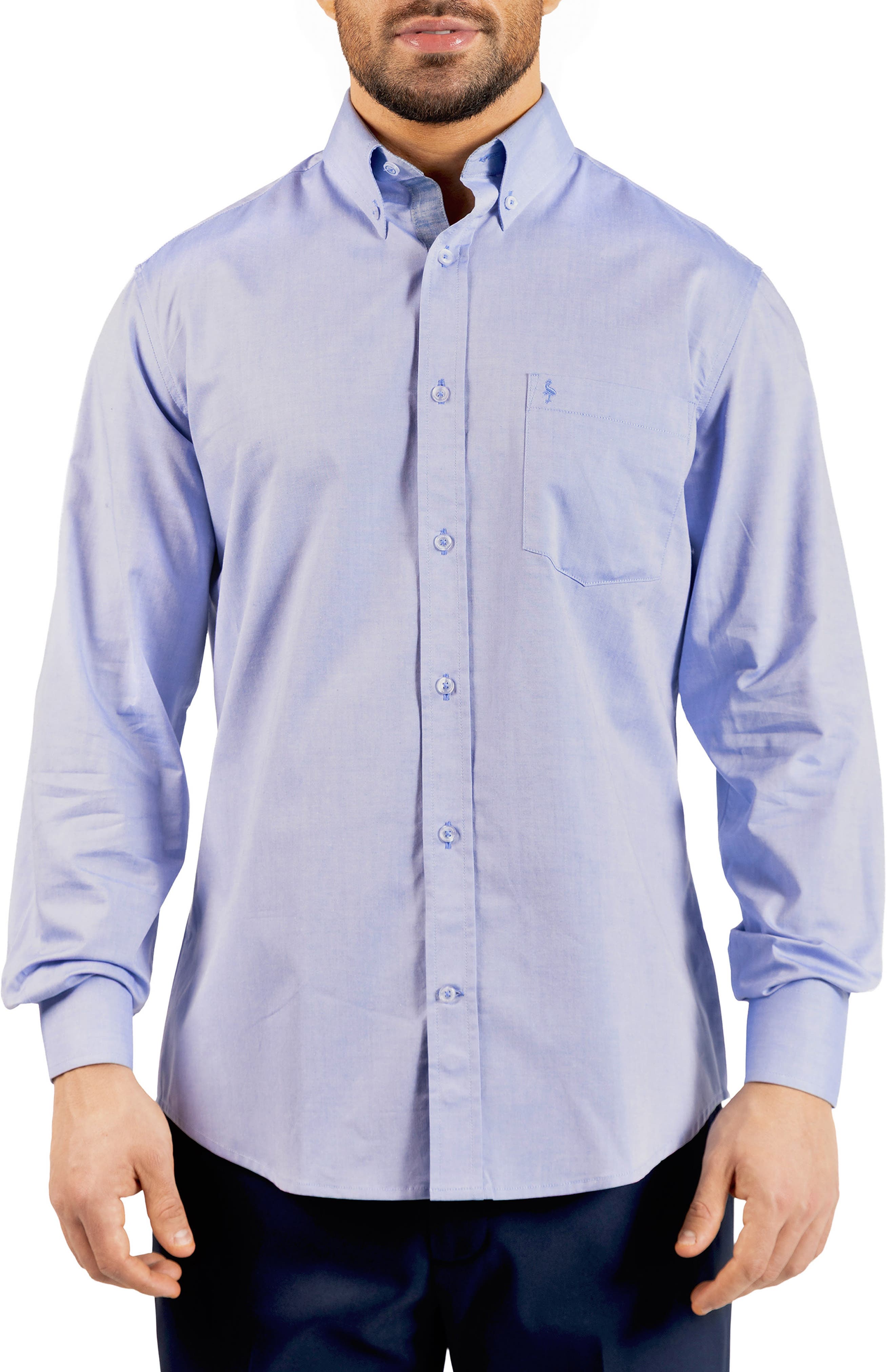 TailorByrd Signature Cotton Oxford Button-Down Shirt