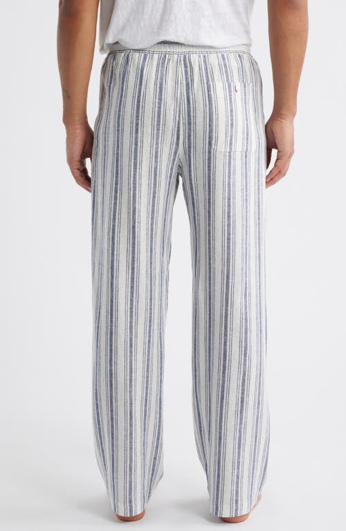 Daniel Buchler Stripe Linen Blend Drawstring Pajama Pants