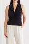 Surplice V-Neck Sleeveless Top