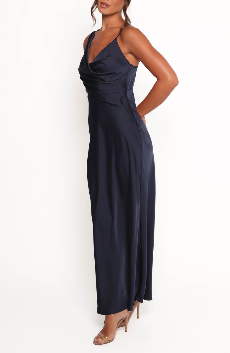 Petal & Pup Anela Asymmetric Midi Dress, Alternate, color, Navy