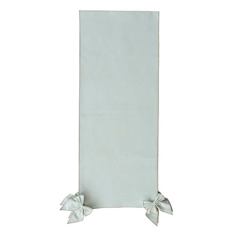 Cotton & Linen Table Runner with Detachable Bows