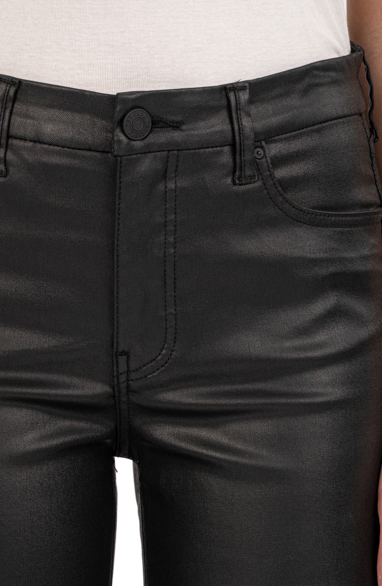 KUT from the Kloth Meg Fab Ab Coated High Waist Ankle Wide Leg Jeans, Alternate, color,