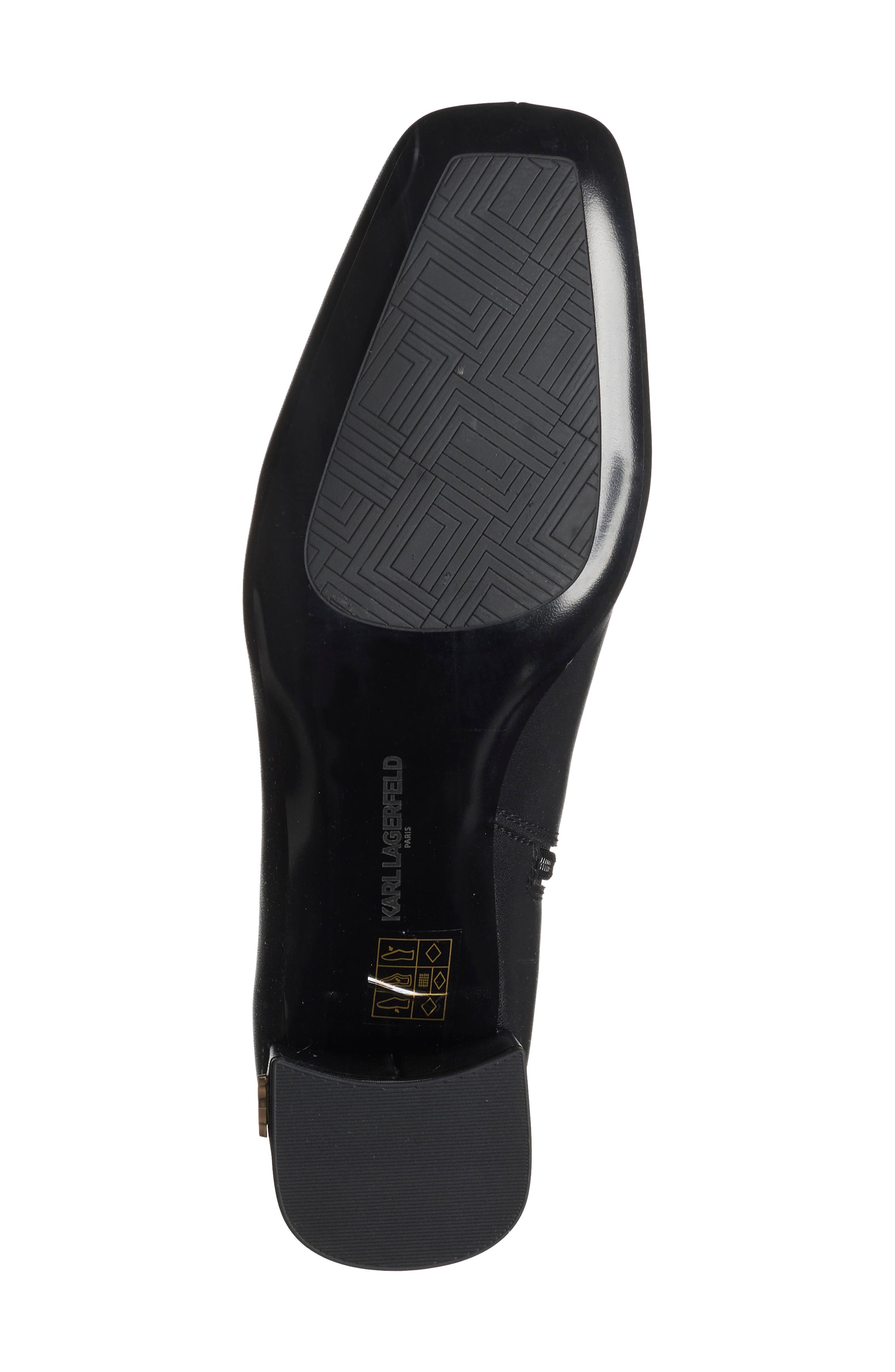 Sycamore Faux Leather Bootie, Alternate, color, BLACK