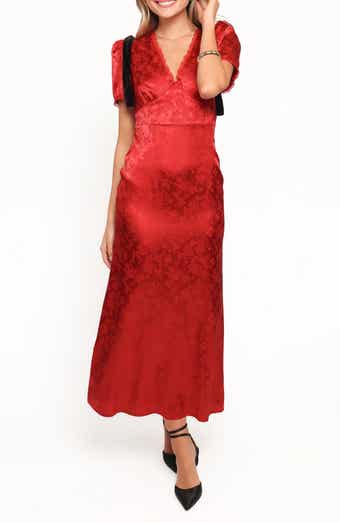 Lomandra Brocade & Velvet Tie Maxi Dress