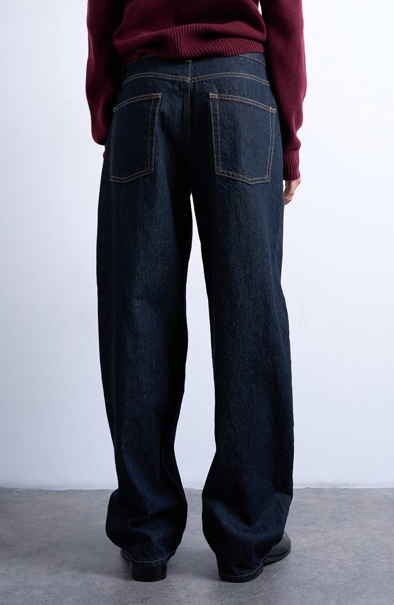 Topshop Lowrie Low Rise Baggy Jeans, Alternate, color, Medium Blue