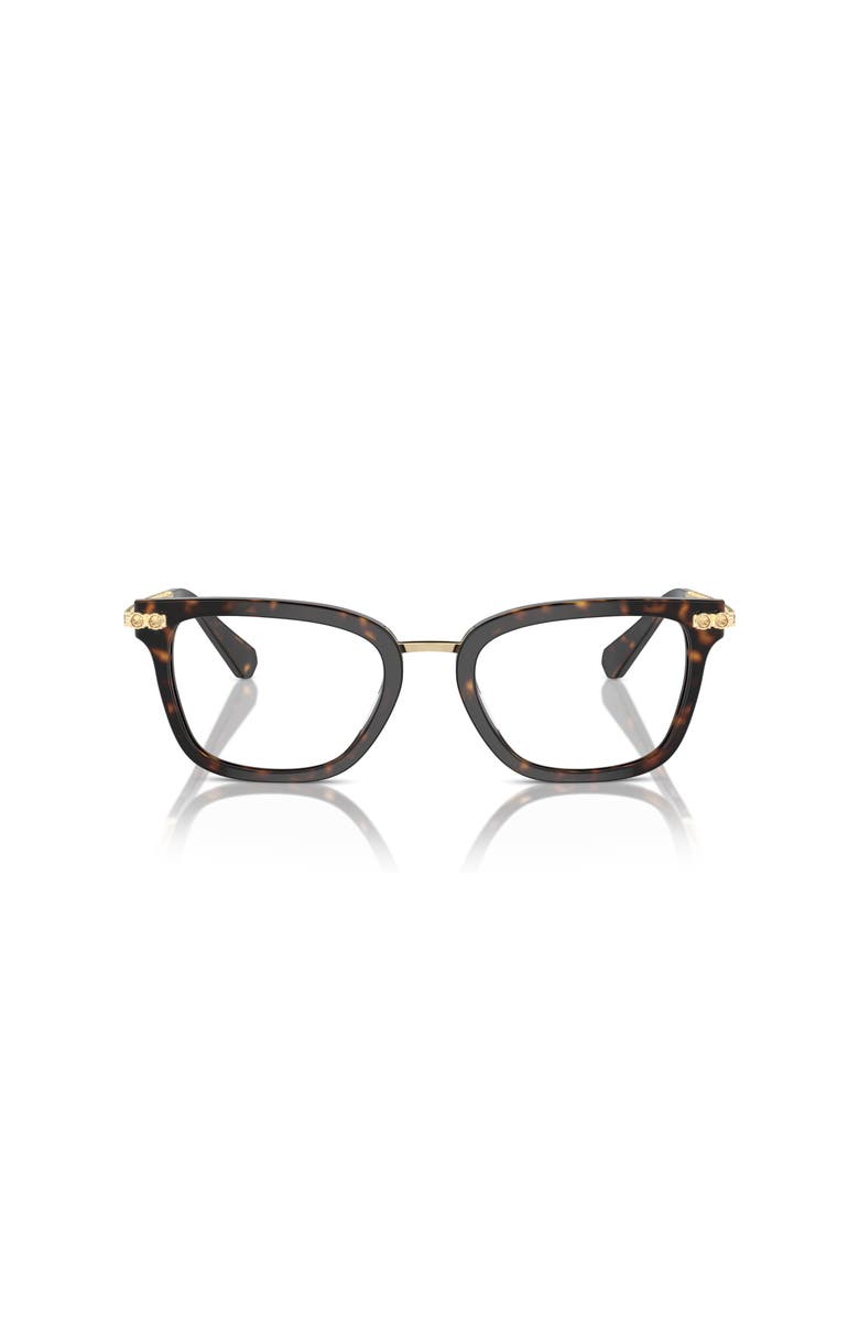 Swarovski 52mm Square optical glasses, Alternate, color, Brown