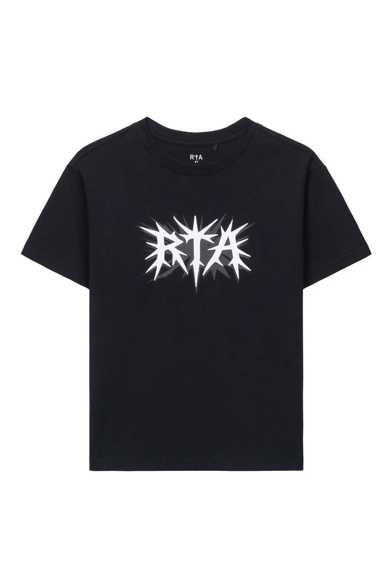 Kids' Lawson Graphic Print Cotton T-Shirt, Main, color, BLACK SPIKE RTA