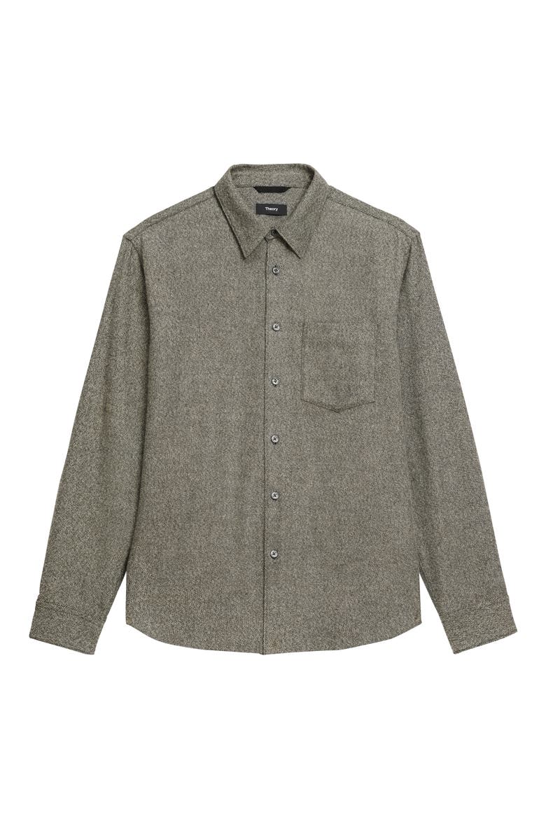 Weekend Brushed Cotton Twill Button-Up Shirt, Alternate, color, DUFFLE MULTI