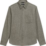Theory Weekend Brushed Cotton Twill Button-Up Shirt