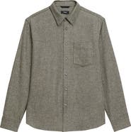 Theory Weekend Brushed Cotton Twill Button-Up Shirt