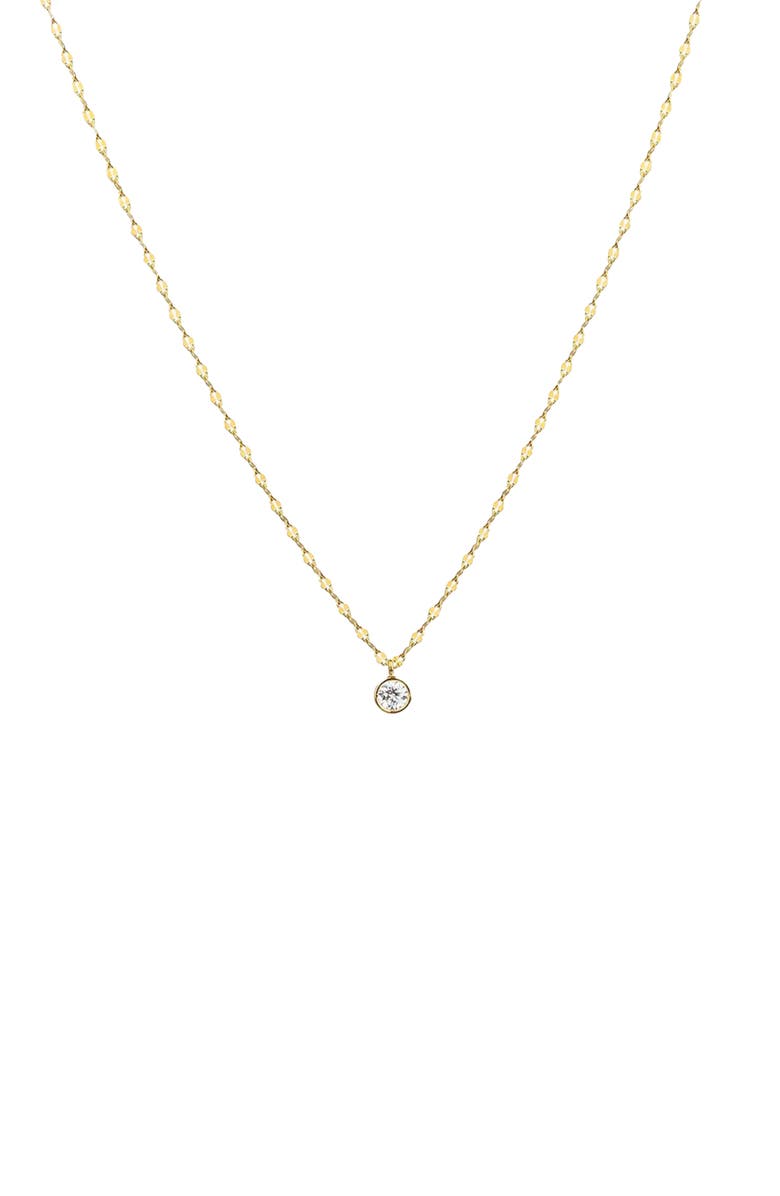 Bearfruit Jewelry Sterling Silver 18k Gold Plated Rosie Necklace Holiday Gift Idea, Main, color, Gold