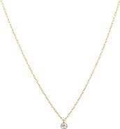 Bearfruit Jewelry Sterling Silver 18k Gold Plated Rosie Necklace Dainty Minimalist