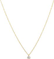 Bearfruit Jewelry Sterling Silver 18k Gold Plated Rosie Necklace Dainty Minimalist