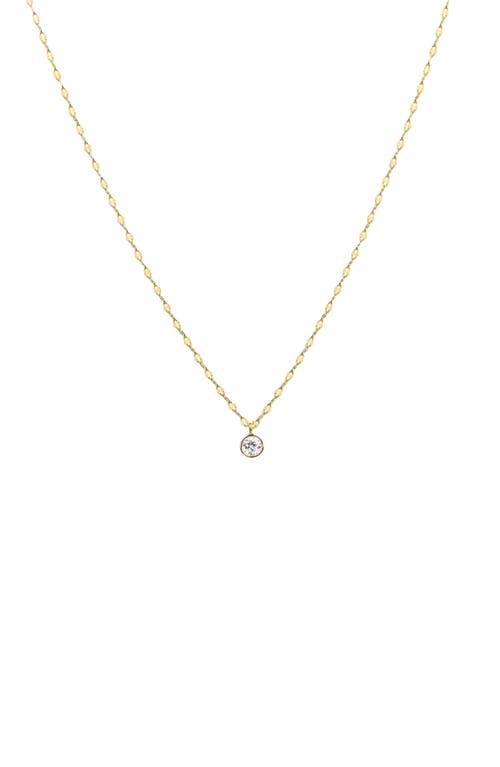 Bearfruit Jewelry Sterling Silver 18k Gold Plated Rosie Necklace Dainty Minimalist at Nordstrom, Size 15