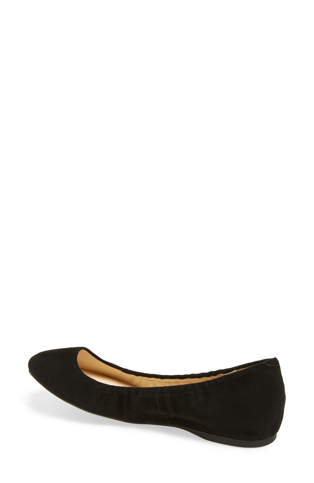 'Mistyray' Ballet Flat, Alternate, color, BLACK SUEDE