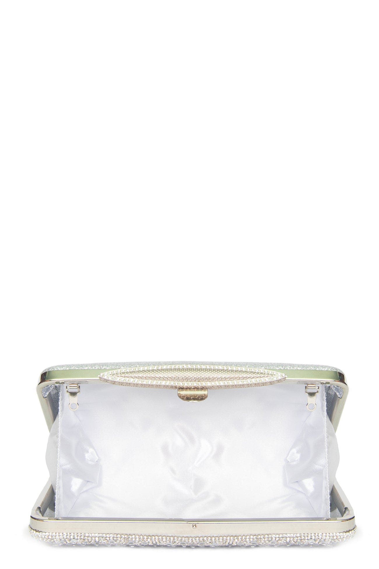Lizo Clutch, Alternate, color, SILVER