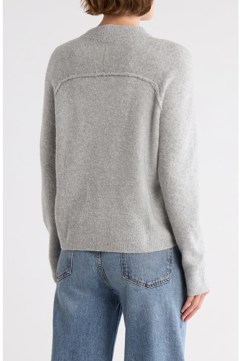 Raglan Crewneck Sweater, Alternate, color, GREY HEATHER