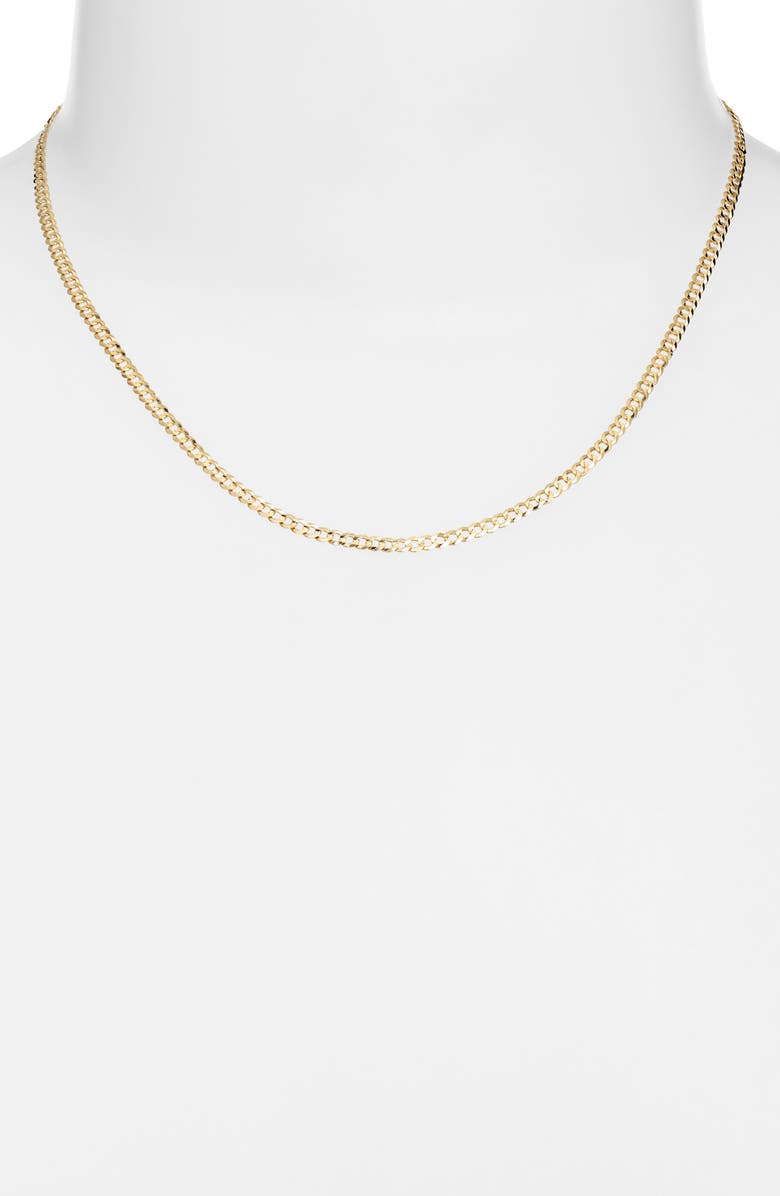 Poppy Finch Curb Chain Necklace, Alternate, color, 