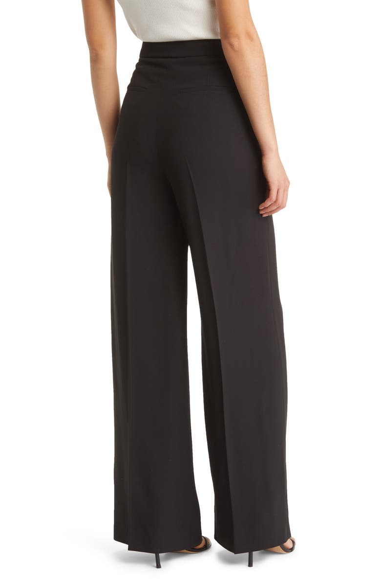 BOSS Tacilana High Waist Wide Leg Trousers, Alternate, color,