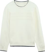 XRAY Kids' Moto Ribbing Detail Crewneck Sweater
