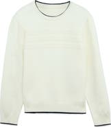 XRAY Kids' Moto Ribbing Detail Crewneck Sweater