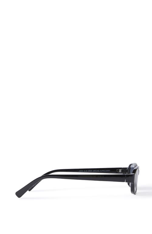 Cotton On Jamie Slim Wrap Around Sunglasses In Black