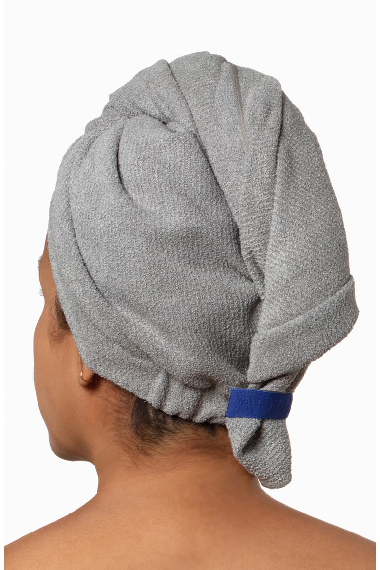 Flip Hair Wrap Towel, Alternate, color, STEEL