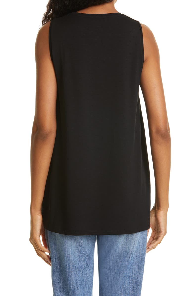 Eileen Fisher Crewneck Long Tank, Alternate, color, 