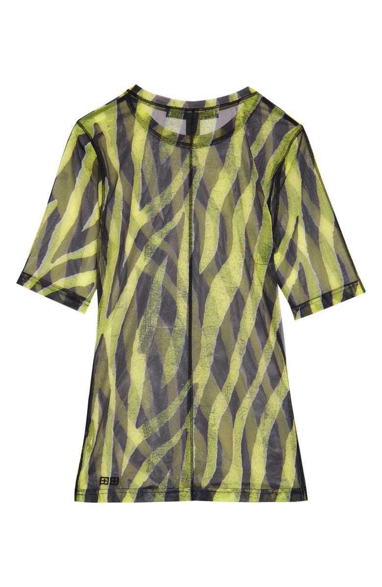 Ksubi The Animal Print Mesh Top, Alternate, color, 