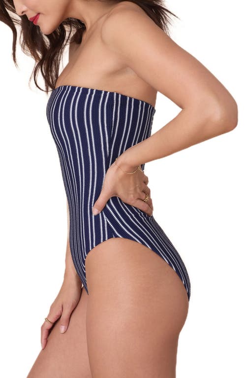 Andie Kauai Strapless One-piece Swimsuit In Blue