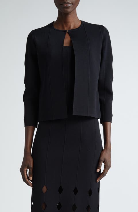 Milano Knit Cutout Sleeve Cardigan