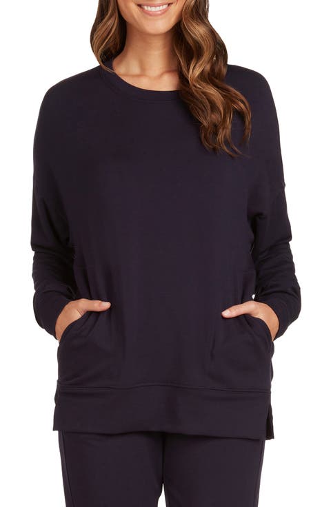 Side Pocket Tunic Sweatshirt