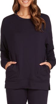 matty m. Side Pocket Tunic Sweatshirt