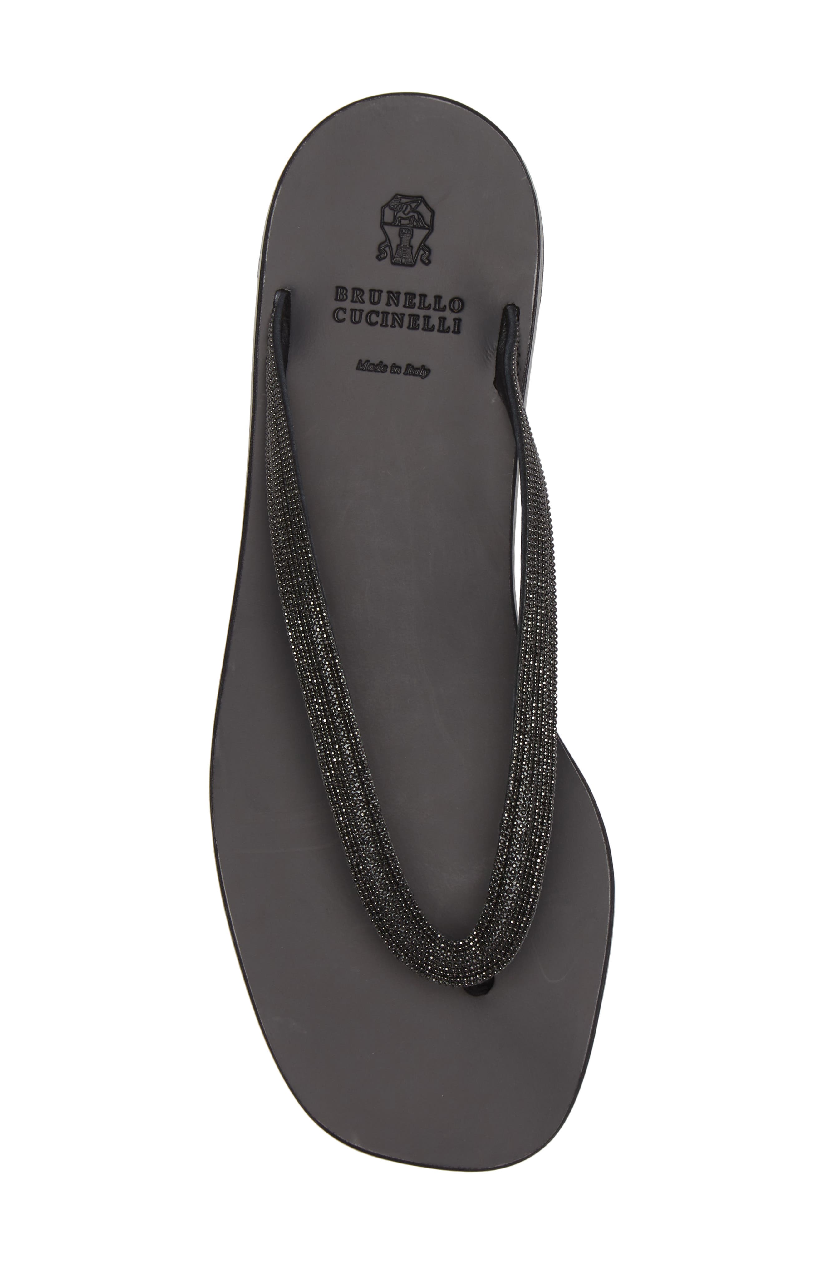 Brunello Cucinelli Monili Flip Flop, Alternate, color, 