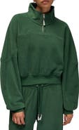 Jordan Flight Fleece Quarter Zip Crop Sweatshirt