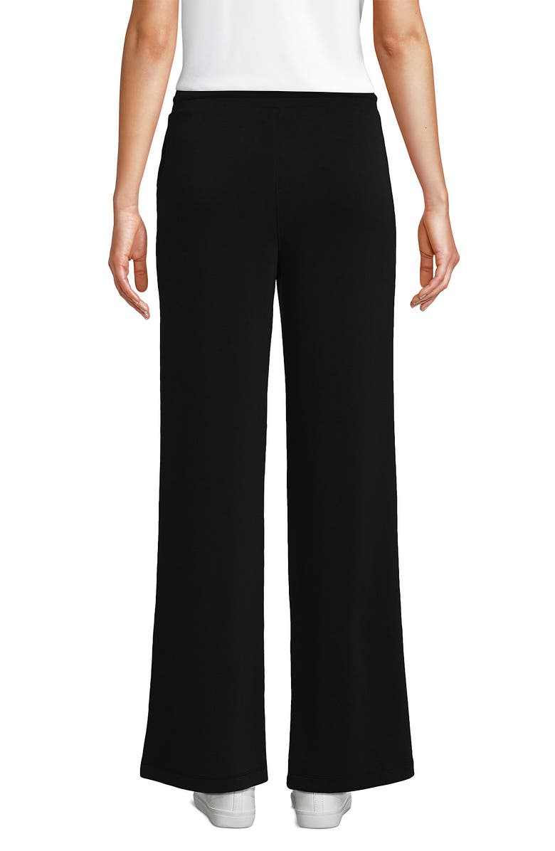 Lands' End Cupro Knit Mid Rise Wide Leg Pants, Alternate, color,