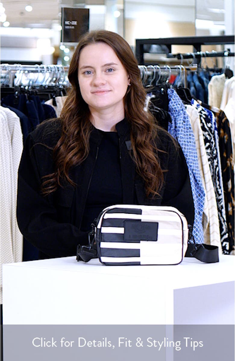 Sporty Stripe Le Tour Water Resistant Tyvek<sup>®</sup> Crossbody Bag, sales video thumbnail