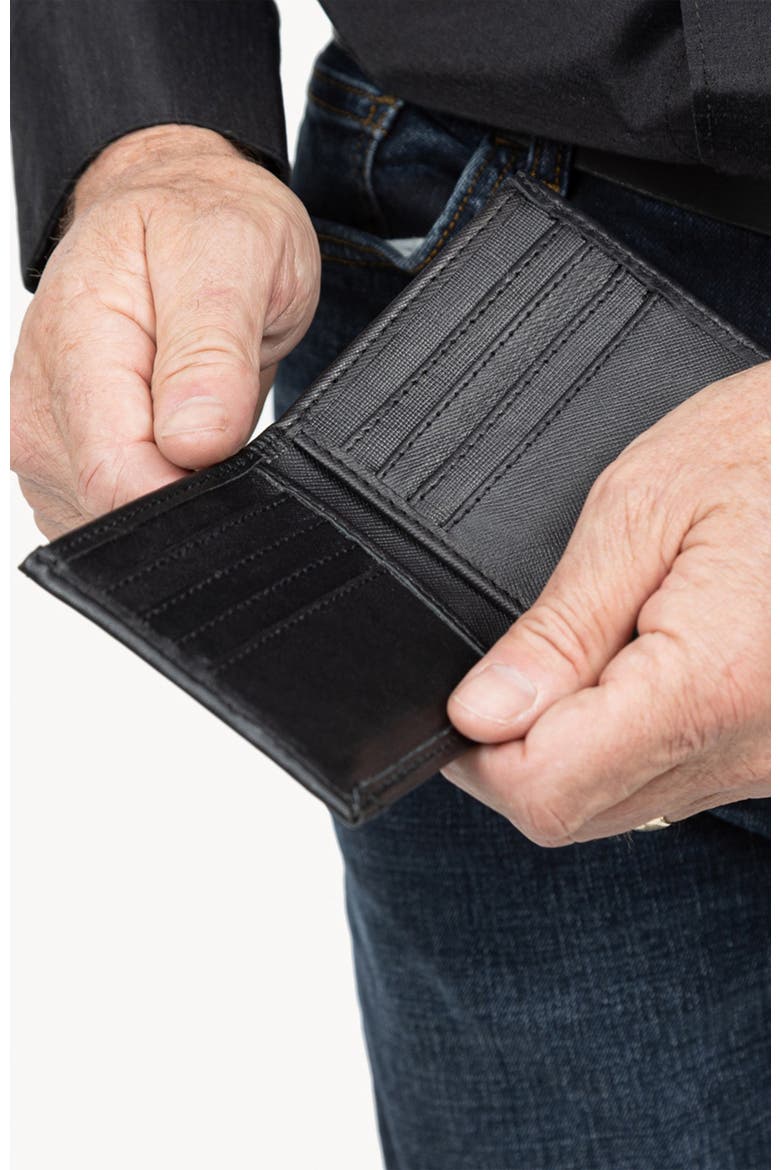 Shotgun Wallet For Him, Alternate, color, Black