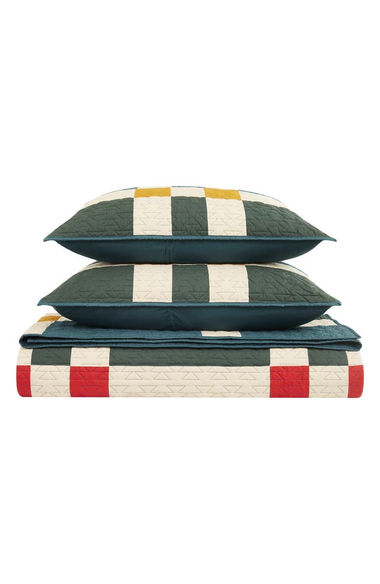 Pendleton Four Square Quilt & Shams Set, Main, color, 