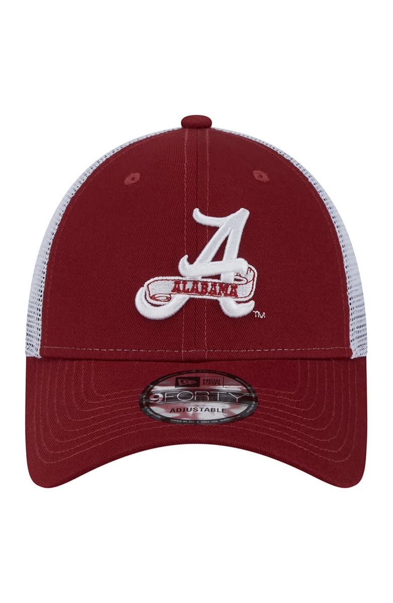 New Era Men's New Era Crimson Alabama Crimson Tide Trucker 9FORTY Adjustable Hat, Alternate, color, 