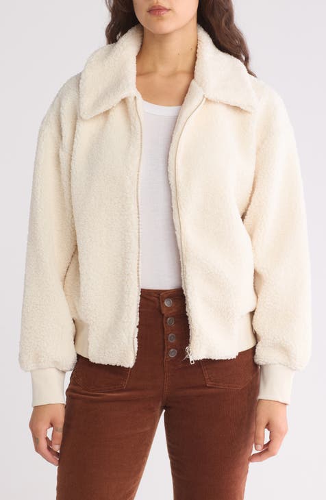 Clemency Faux Shearling Bomber Jacket