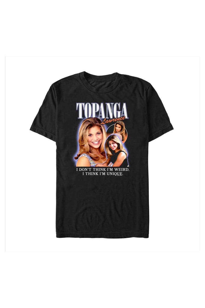 Men's Boy Meets World Topanga Lawrence Retro Poster  Graphic T-Shirt, Alternate, color, Black