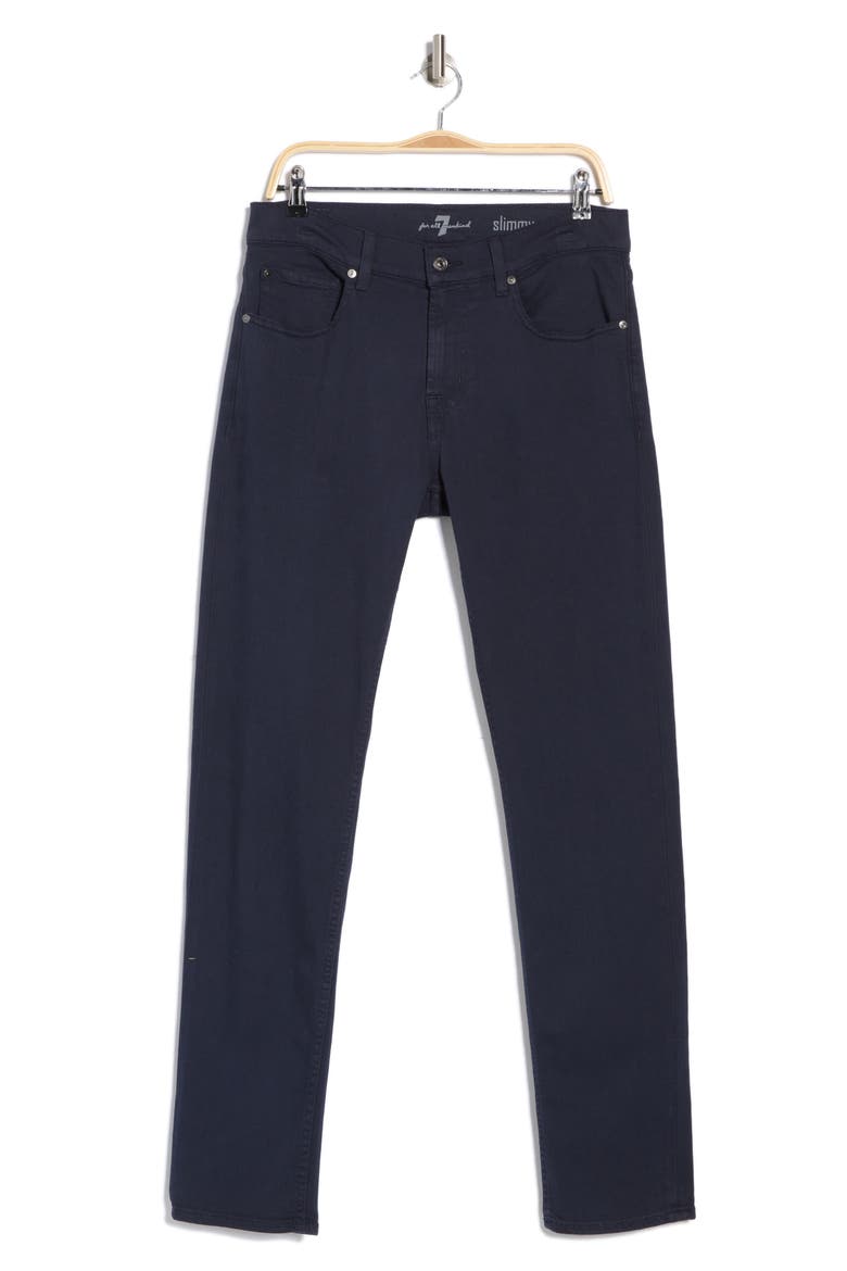 Squiggle Slim Fit Pants, Alternate, color, NAVY