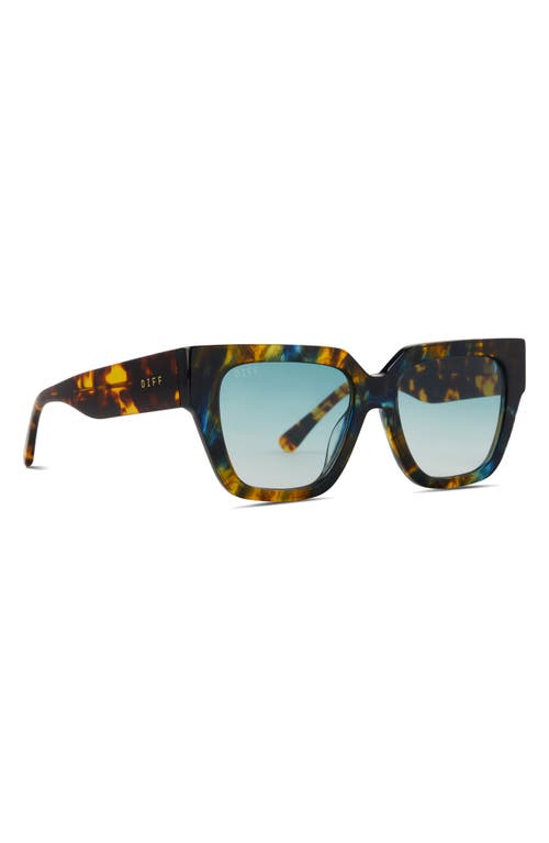 Diff Remi Ii 53mm Polarized Square Sunglasses In Blue