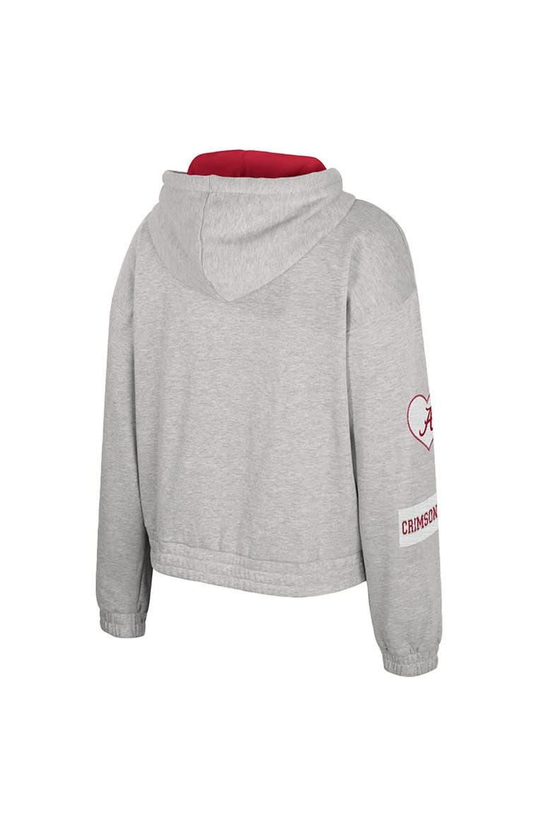 Women's Colosseum Gray Alabama Crimson Tide Alfie Full-Zip Hoodie Jacket, Alternate, color, Gray