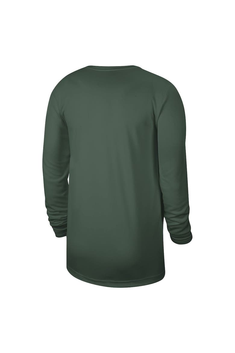 Unisex Nike Hunter Green Milwaukee Bucks 2023/24 Legend On-Court Practice Long Sleeve T-Shirt, Alternate, color, Hunter Green