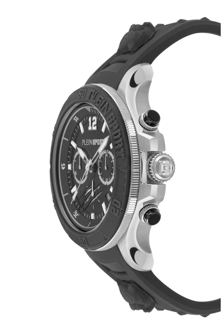 Warrior Tech Watch, Alternate, color, BLACK/ STAINLESS STEEL