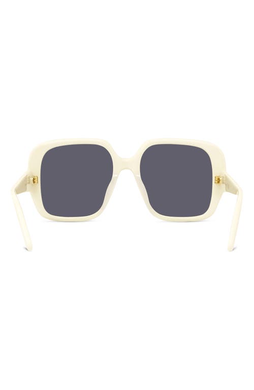 Loewe Thin 54mm Square Sunglasses In White