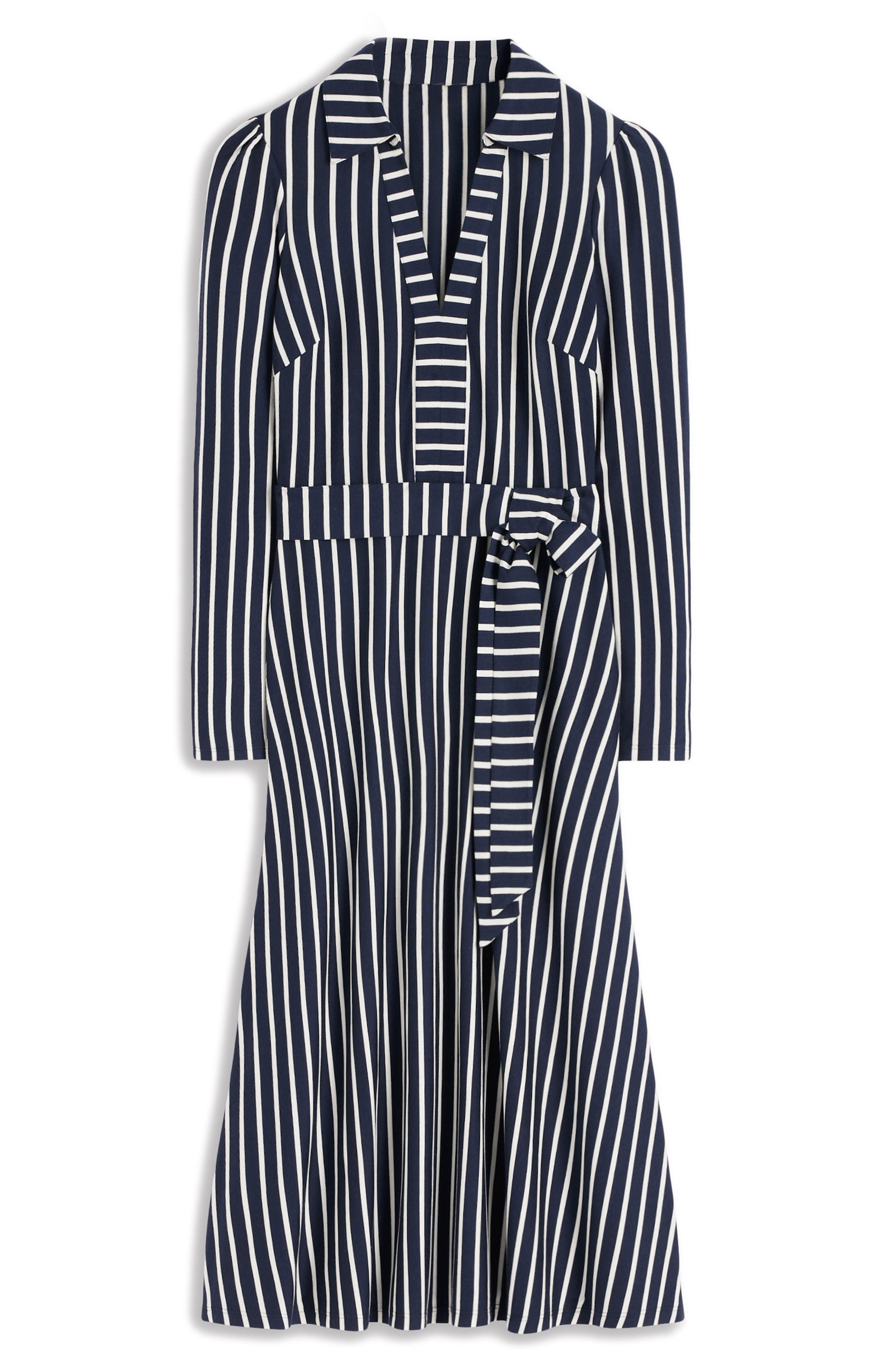 Imogen Stripe Long Sleeve Jersey Dress - image 2